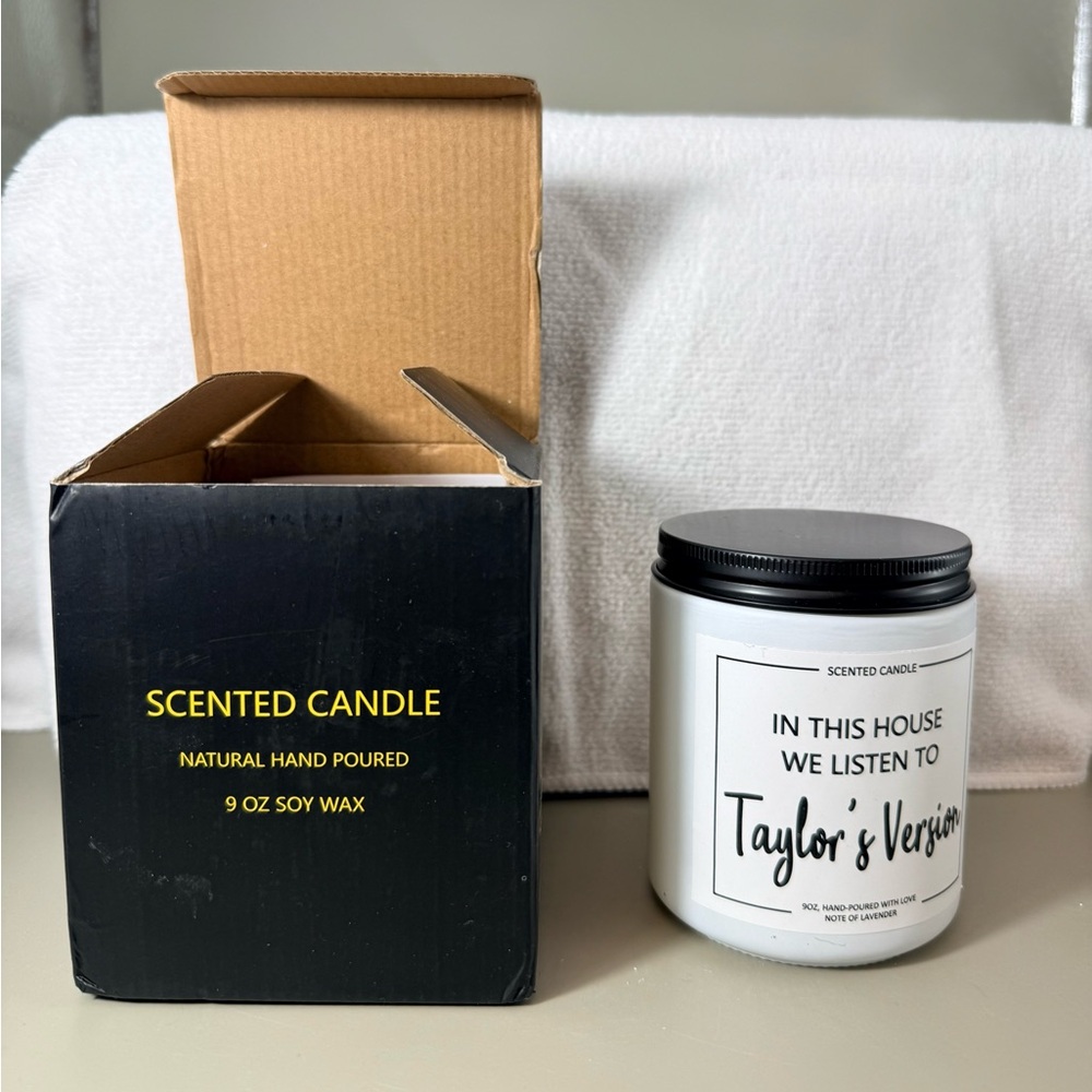 Taylor's Version Scented Candle - White Light Lavender Scent New